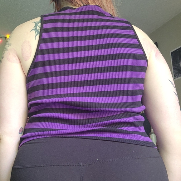🖤💜striped top - Picture 3 of 7